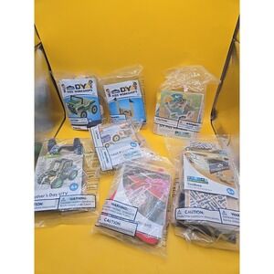 Lowes DIY Kids Workshop Wood Craft Kits With Patches• Lot Of 7• NEW Sealed